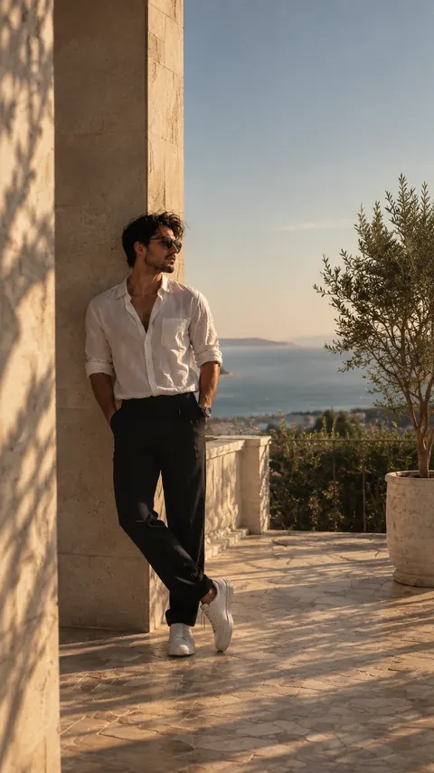 Man standing pose