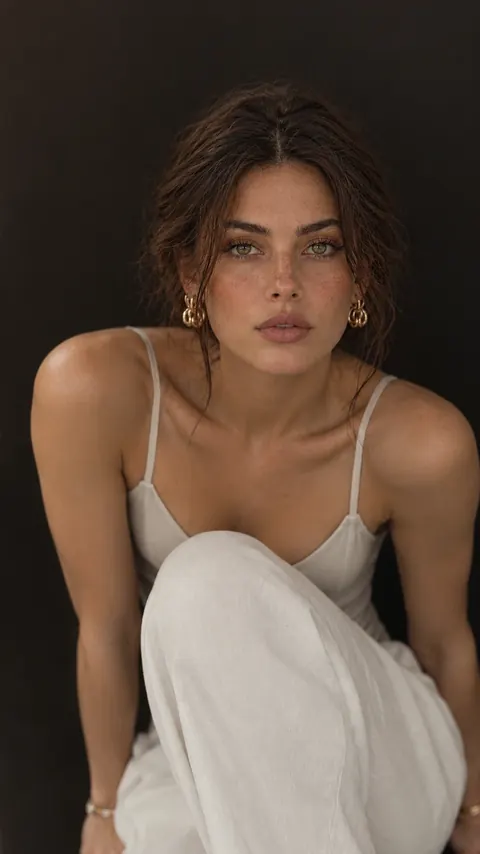 Woman sitting pose